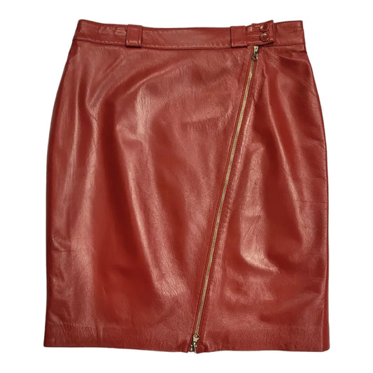 Falda cremallera delantera largo medio