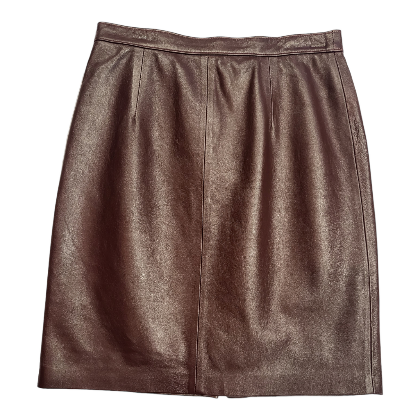 Falda largo medio burdeos